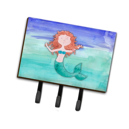 Carolines Treasures Ginger Mermaid Watercolor Leash or Key Holder BB7421TH68